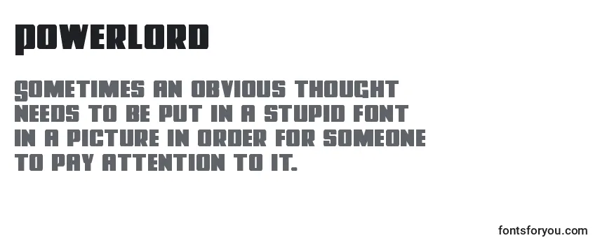 Powerlord Font