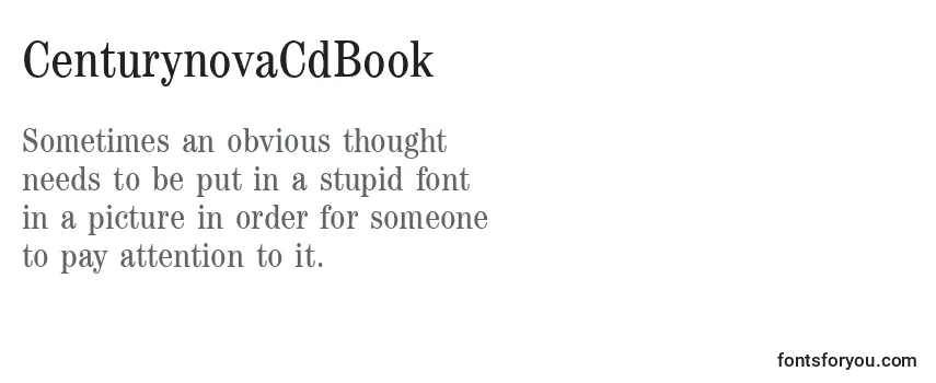 CenturynovaCdBook フォントのレビュー