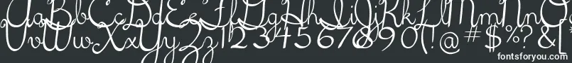 Шрифт 5thgradecursive2 – белые шрифты