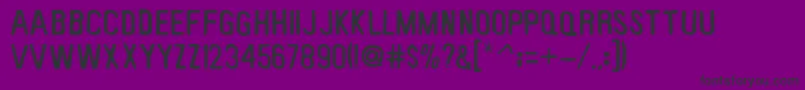 Keybp Font – Black Fonts on Purple Background