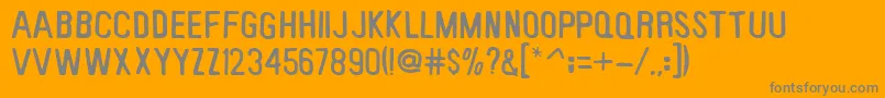 Keybp Font – Gray Fonts on Orange Background