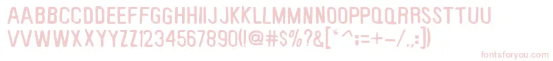 Keybp Font – Pink Fonts on White Background