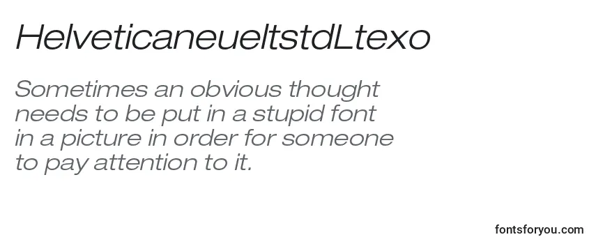 HelveticaneueltstdLtexo Font