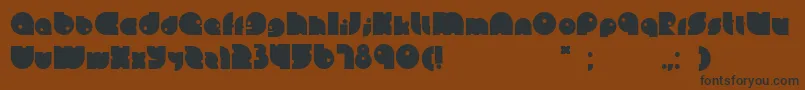 Leinbold Font – Black Fonts on Brown Background