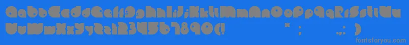 Leinbold Font – Gray Fonts on Blue Background