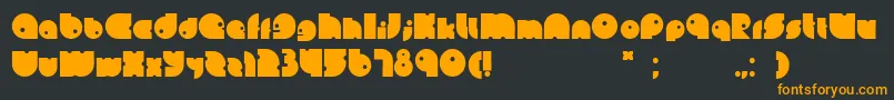 Leinbold Font – Orange Fonts on Black Background