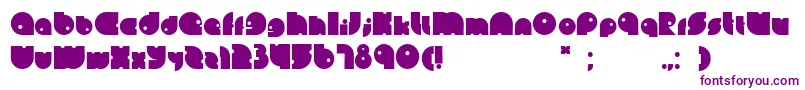 Leinbold Font – Purple Fonts on White Background