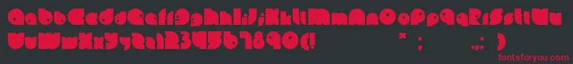 Leinbold Font – Red Fonts on Black Background