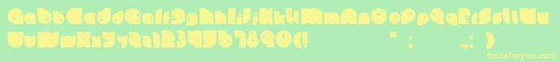 Leinbold Font – Yellow Fonts on Green Background