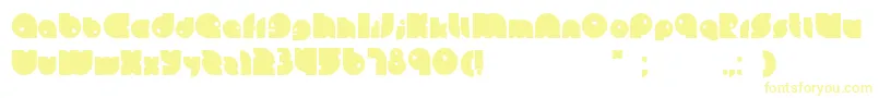Leinbold Font – Yellow Fonts on White Background