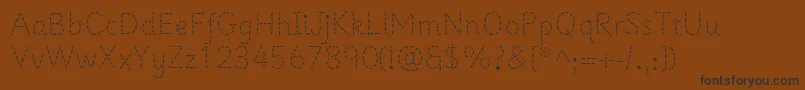Шрифт Primerapples – чёрные шрифты на коричневом фоне