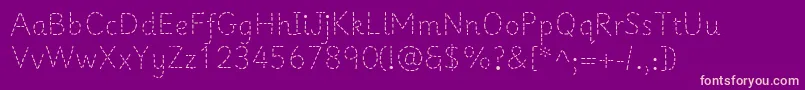 Шрифт Primerapples – розовые шрифты на фиолетовом фоне