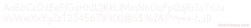 Шрифт Primerapples – розовые шрифты