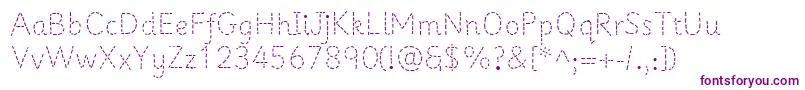 Primerapples-fontti – violetit fontit