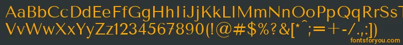 fuente TenorsansRegular – Fuentes Naranjas Sobre Fondo Negro