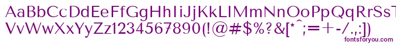 TenorsansRegular Font – Purple Fonts on White Background