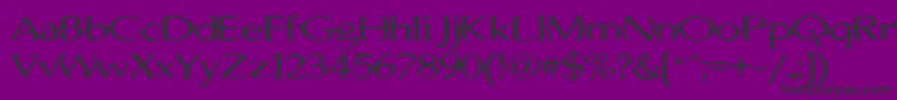 JhunwestConvex-fontti – mustat fontit violetilla taustalla