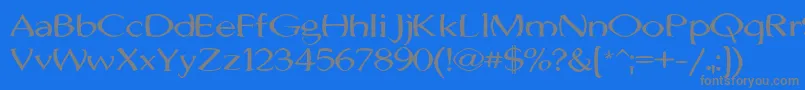 Подробнее о шрифте JhunwestConvex Шрифт JhunwestConvex – серые шрифты на синем фоне
