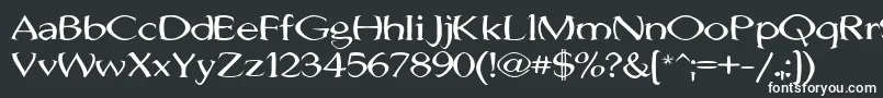 JhunwestConvex-fontti – valkoiset fontit