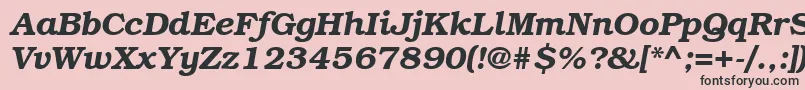 BookmanattBolditalic Font – Black Fonts on Pink Background