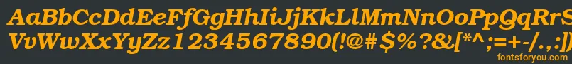 BookmanattBolditalic Font – Orange Fonts on Black Background