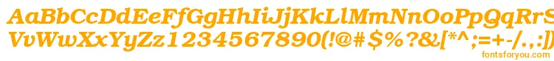 BookmanattBolditalic Font – Orange Fonts on White Background