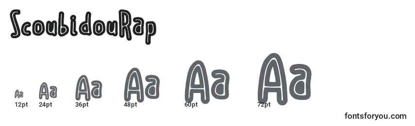 ScoubidouRap Font Sizes