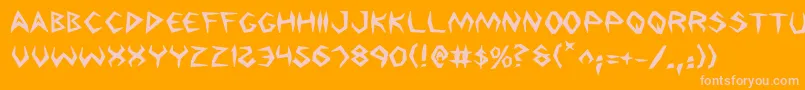 Argos2b Font – Pink Fonts on Orange Background