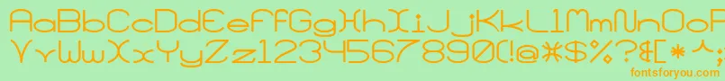 Santamonicamf Font – Orange Fonts on Green Background