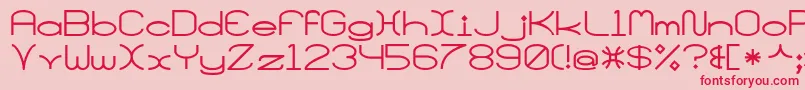 Santamonicamf Font – Red Fonts on Pink Background