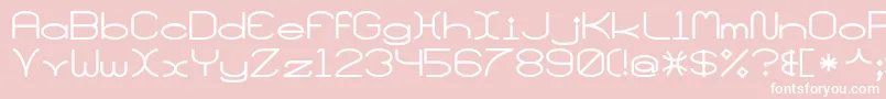 Santamonicamf Font – White Fonts on Pink Background