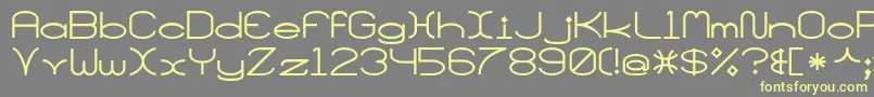 Santamonicamf Font – Yellow Fonts on Gray Background
