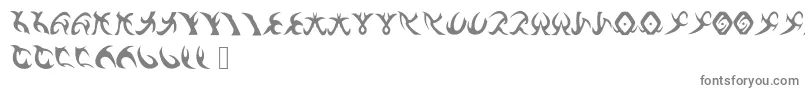 DrennSRunes Font – Gray Fonts on White Background