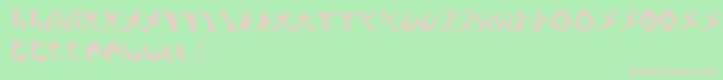 DrennSRunes Font – Pink Fonts on Green Background