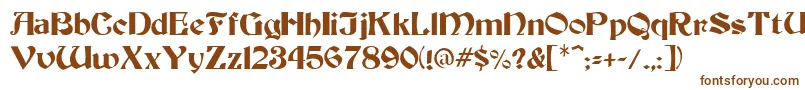 Warlock1 Font – Brown Fonts on White Background