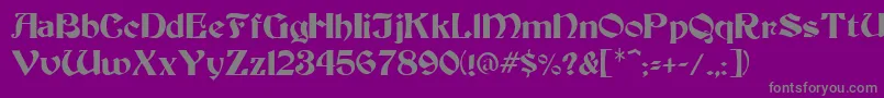 Warlock1 Font – Gray Fonts on Purple Background