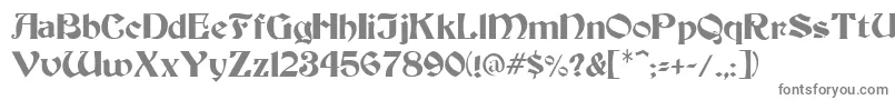 Warlock1 Font – Gray Fonts on White Background