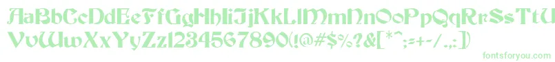 Warlock1-Schriftart – Grüne Schriften