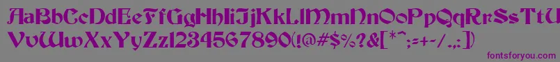 Warlock1 Font – Purple Fonts on Gray Background
