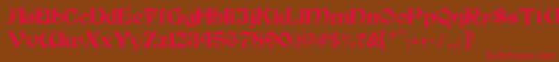 Warlock1 Font – Red Fonts on Brown Background