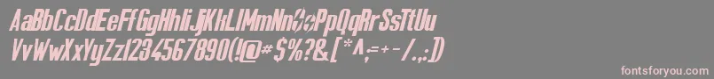 Solesurvivor Font – Pink Fonts on Gray Background