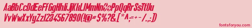 Solesurvivor Font – Red Fonts on Pink Background