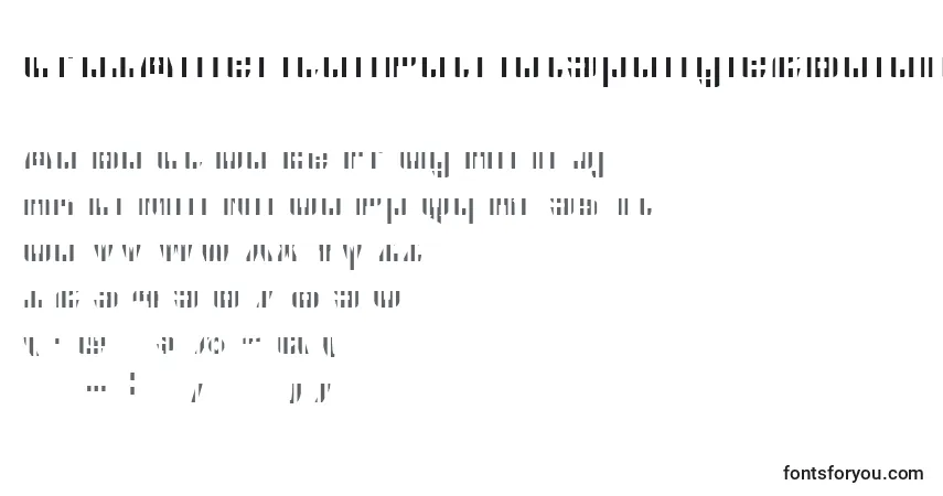 A fonte Cfb1AmericanPatriotSpangle2BoldItalic (14628) – alfabeto, números, caracteres especiais