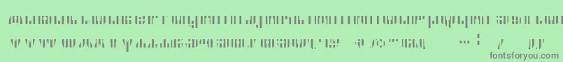 フォントCfb1AmericanPatriotSpangle2BoldItalic – 緑の背景に灰色の文字