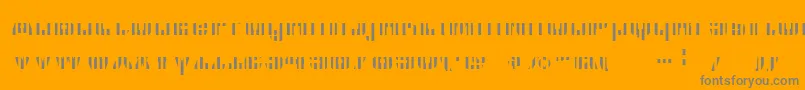 Cfb1AmericanPatriotSpangle2BoldItalic Font – Gray Fonts on Orange Background