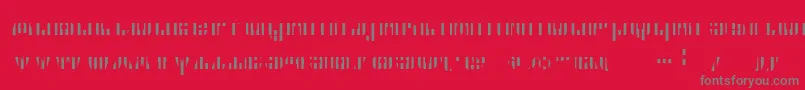 Cfb1AmericanPatriotSpangle2BoldItalic Font – Gray Fonts on Red Background