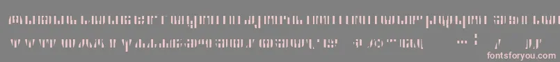 フォントCfb1AmericanPatriotSpangle2BoldItalic – 灰色の背景にピンクのフォント
