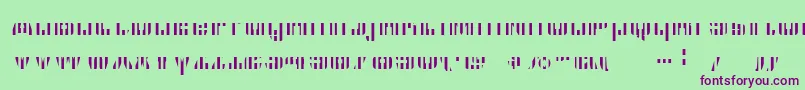 Cfb1AmericanPatriotSpangle2BoldItalic Font – Purple Fonts on Green Background