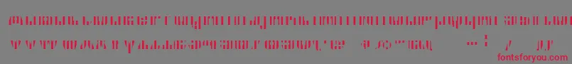フォントCfb1AmericanPatriotSpangle2BoldItalic – 赤い文字の灰色の背景