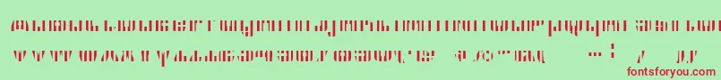 Cfb1AmericanPatriotSpangle2BoldItalic Font – Red Fonts on Green Background